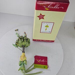 Krinkles Partridge In A Pear Tree OrnamentDept 56 Patience Brewster 2004 w/box